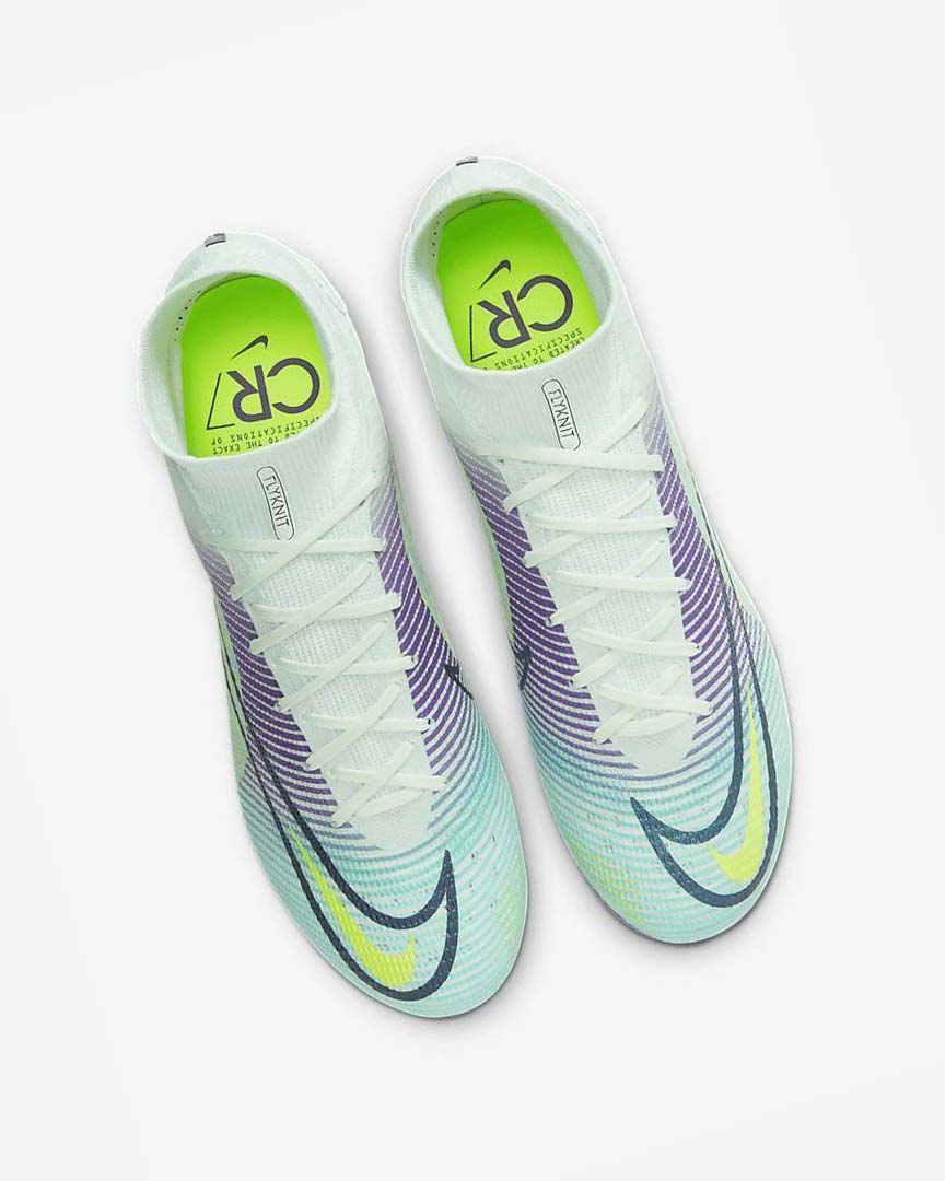 Green / Purple / Green Men's Nike Mercurial Dream Speed Superfly 8 Elite FG Football Boots | UK4642