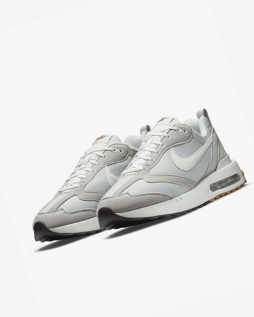 Grey / Black / Light Brown / White Men's Nike Air Max Dawn Sneakers | UK5245