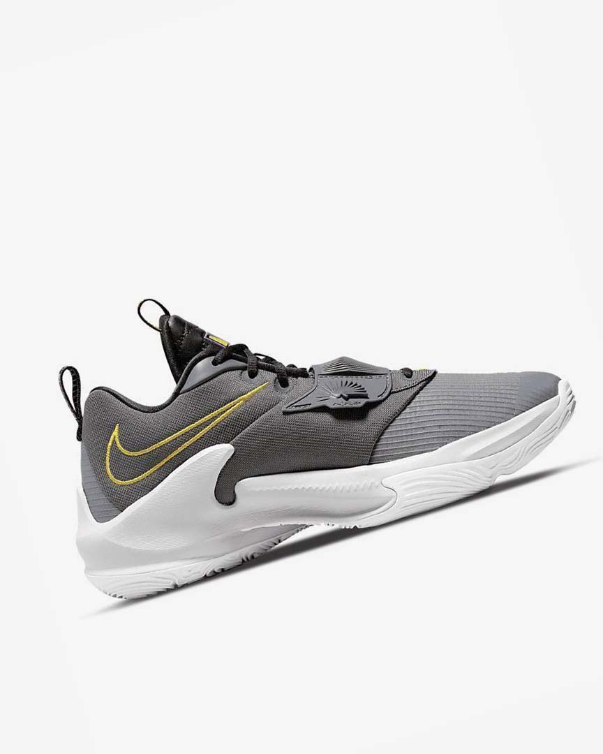 Grey / Black Men's Nike Zoom Freak 3 Basketball Shoes | UK2929