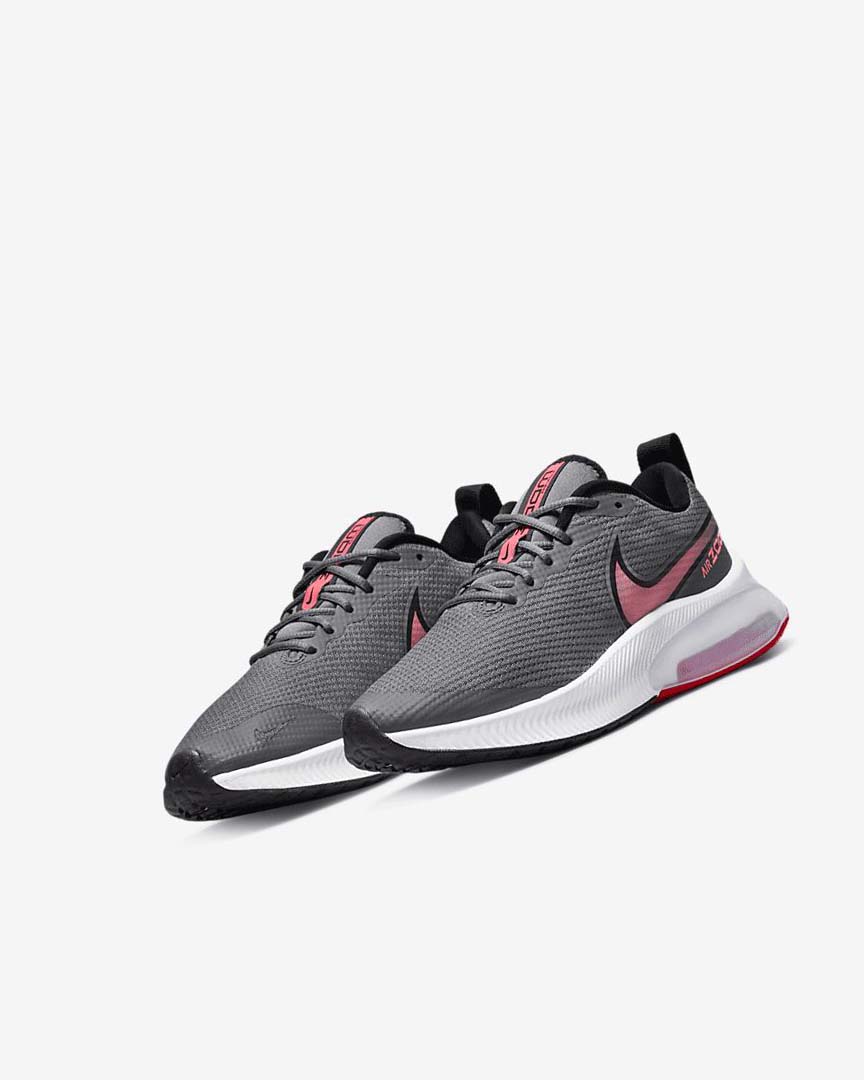 Grey / Black / Red Boys' Nike Air Zoom Arcadia Running Shoes | UK5337