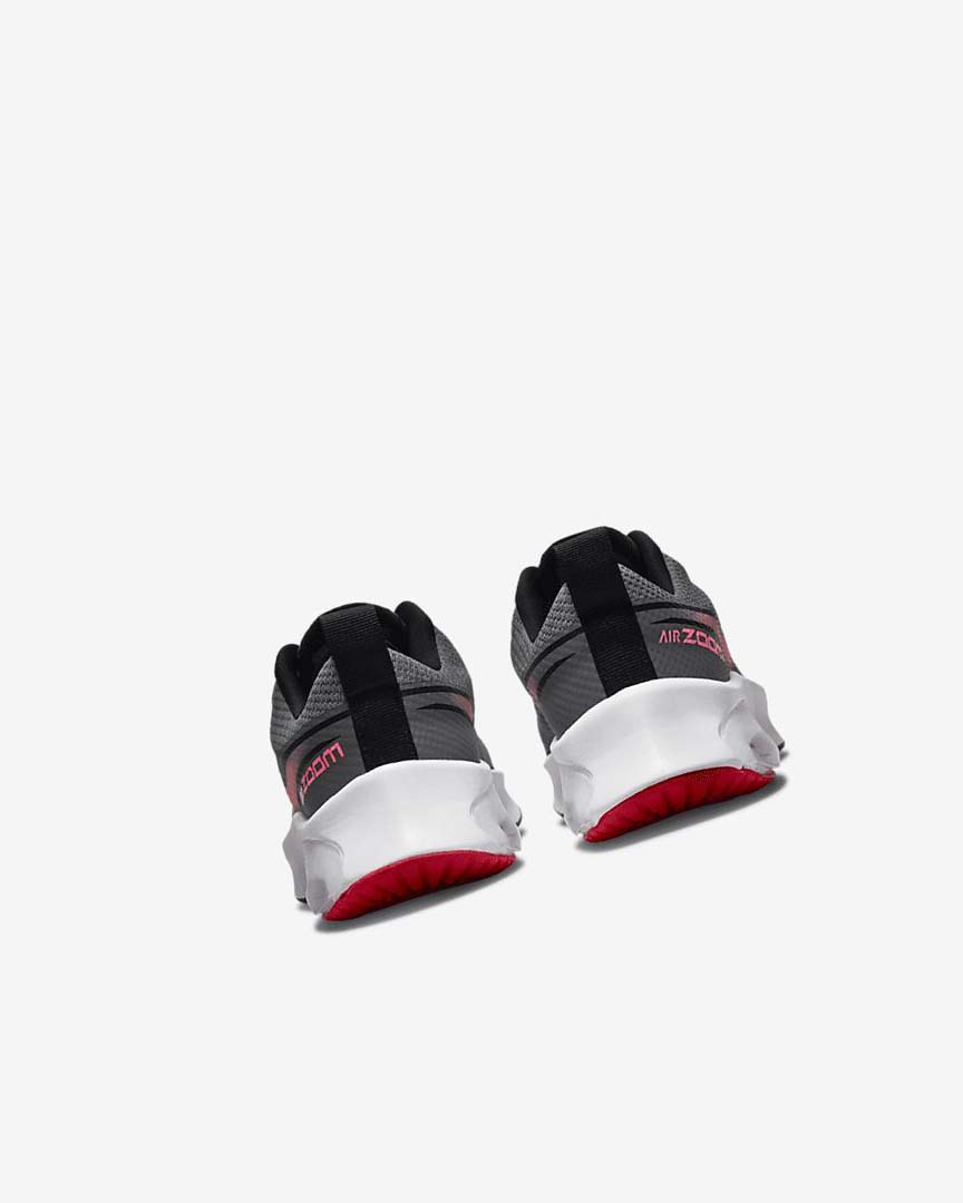 Grey / Black / Red Boys' Nike Air Zoom Arcadia Running Shoes | UK5337