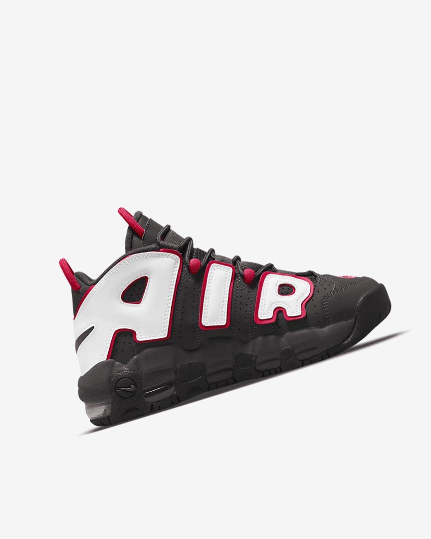 Grey / Black / Red / White Girls' Nike Air More Uptempo Sneakers | UK5145