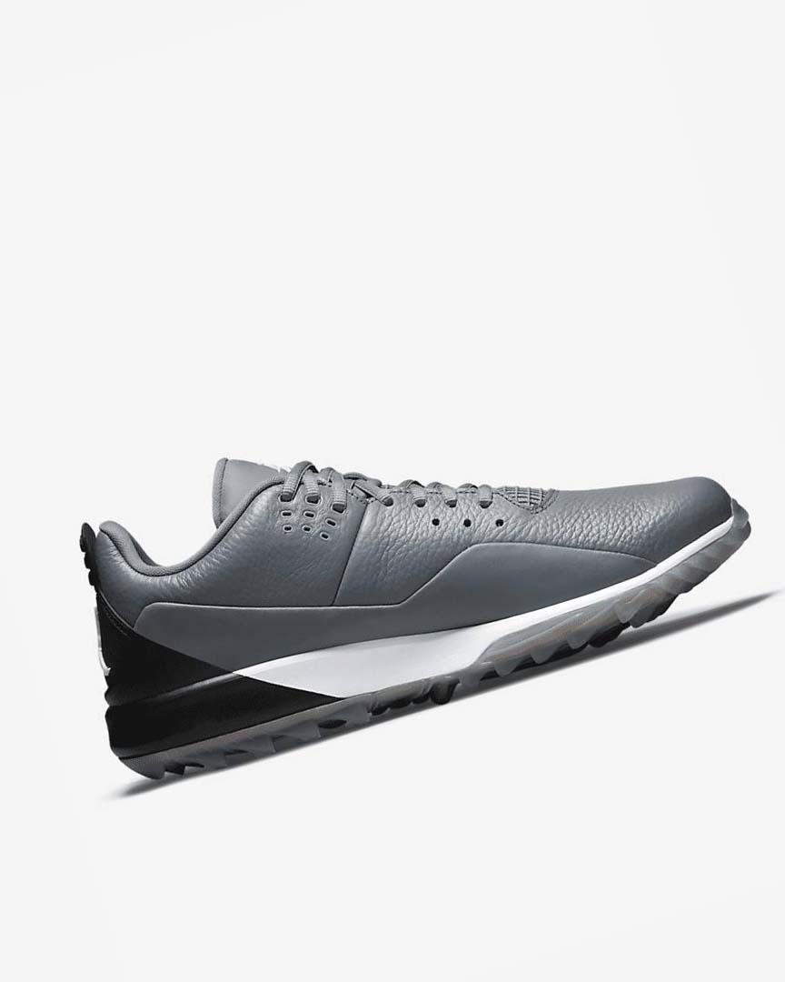 Grey / Black / White Men's Nike Jordan ADG 3 Golf Shoes | UK2871