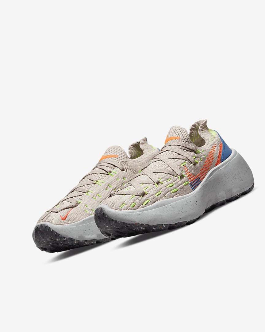 Grey / Blue / Light Red / Orange Women's Nike Space Hippie 04 Sneakers | UK2592