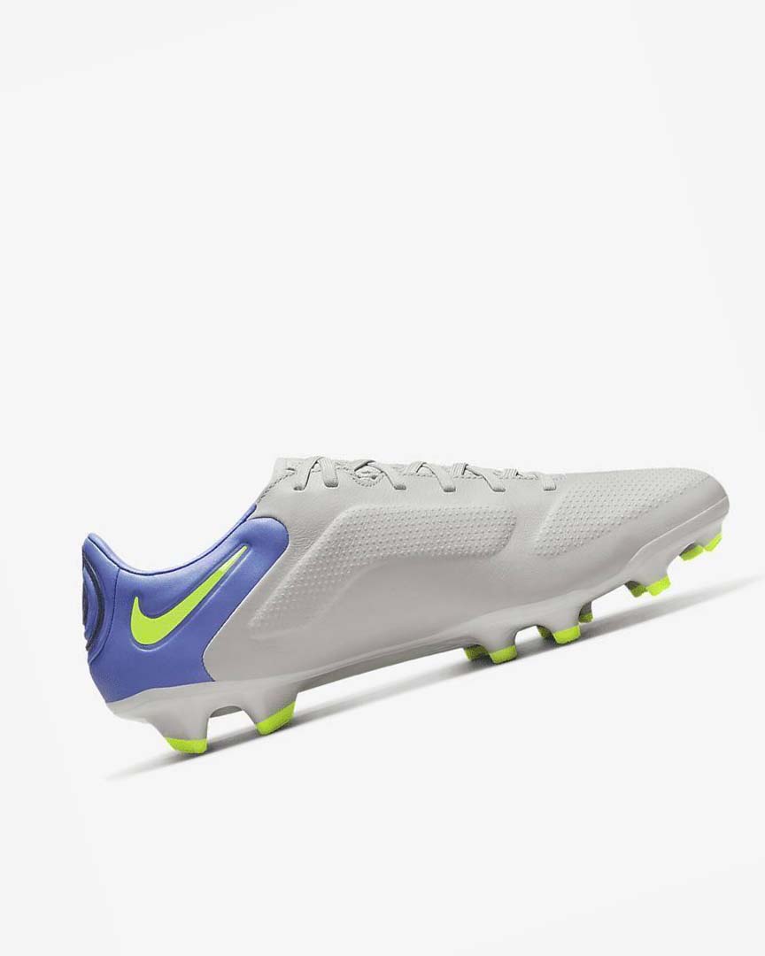 Grey / Blue Men's Nike Tiempo Legend 9 Pro FG Football Boots | UK1168