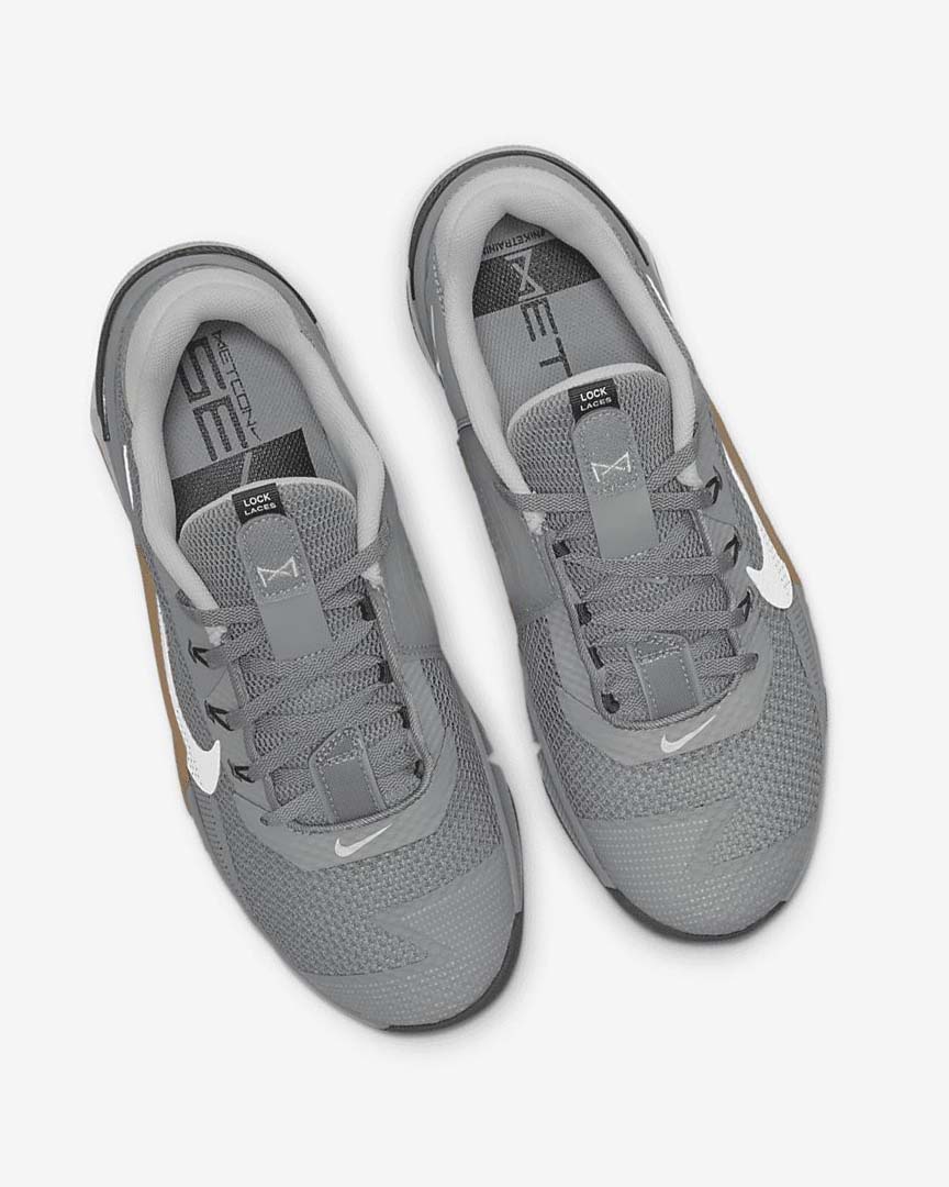 Grey / Brown / Dark Grey / White Women's Nike Metcon 7 Training Shoes | UK5243