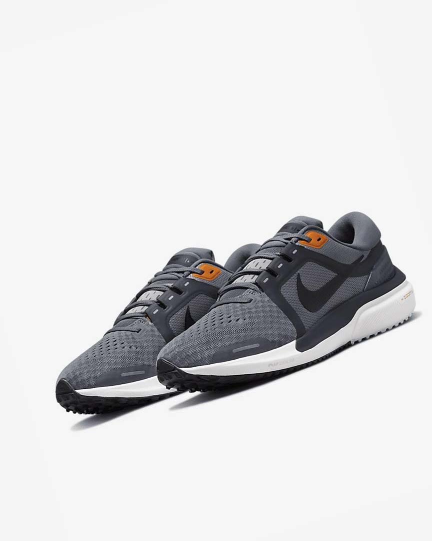 Grey / Dark Grey / Black Men's Nike Air Zoom Vomero 16 Running Shoes | UK1107