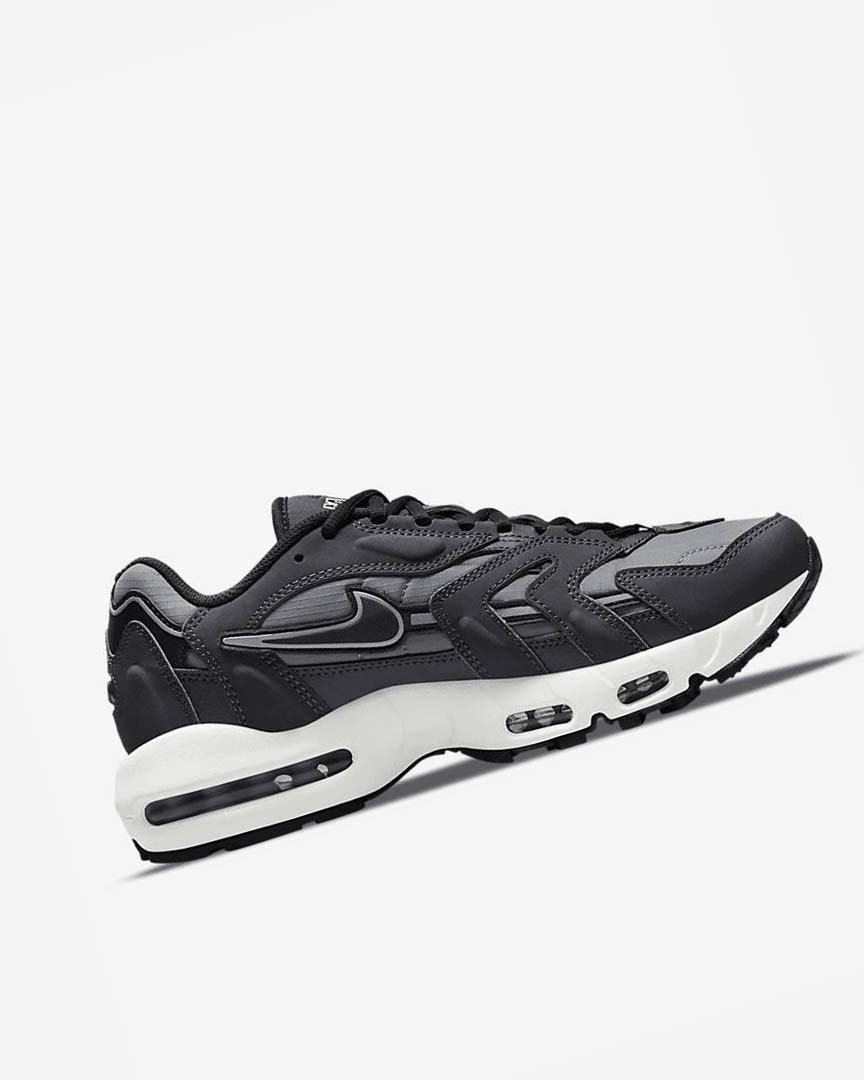 Grey / Dark Grey / White / Black Men's Nike Air Max 96 II Sneakers | UK5389