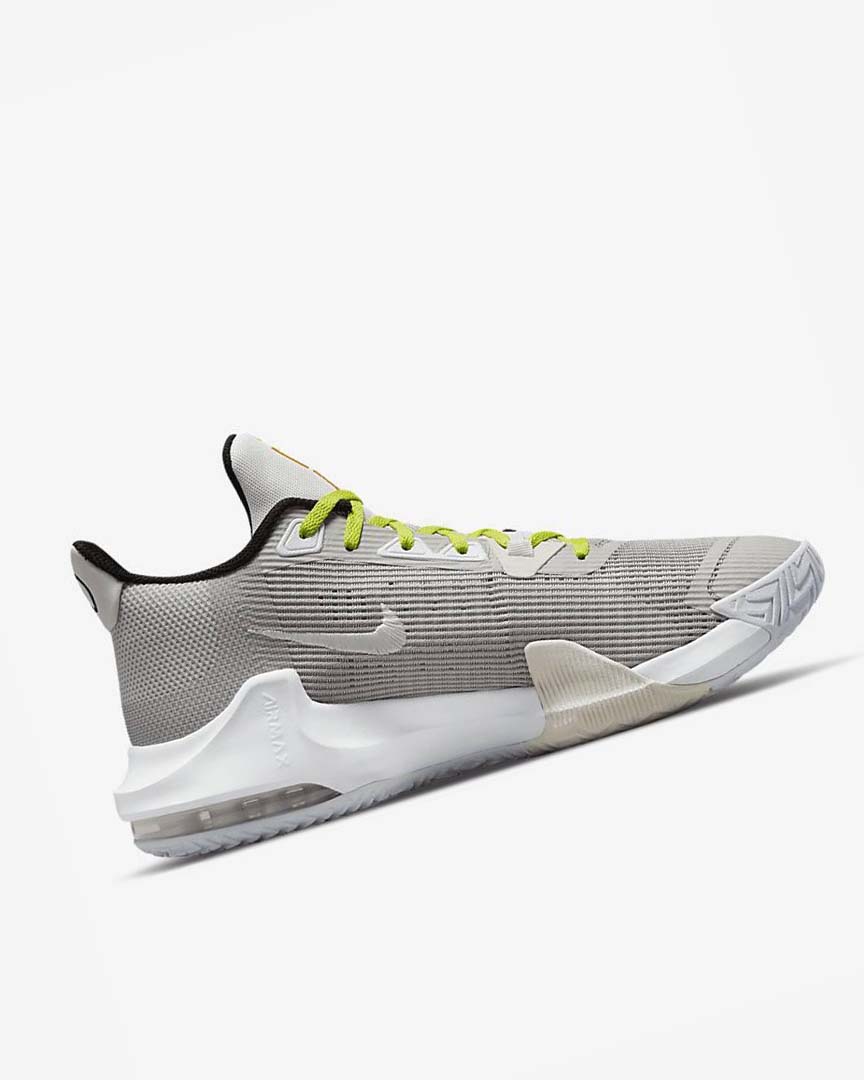 Grey / Green Men's Nike Air Max Impact 3 Basketball Shoes | UK2911