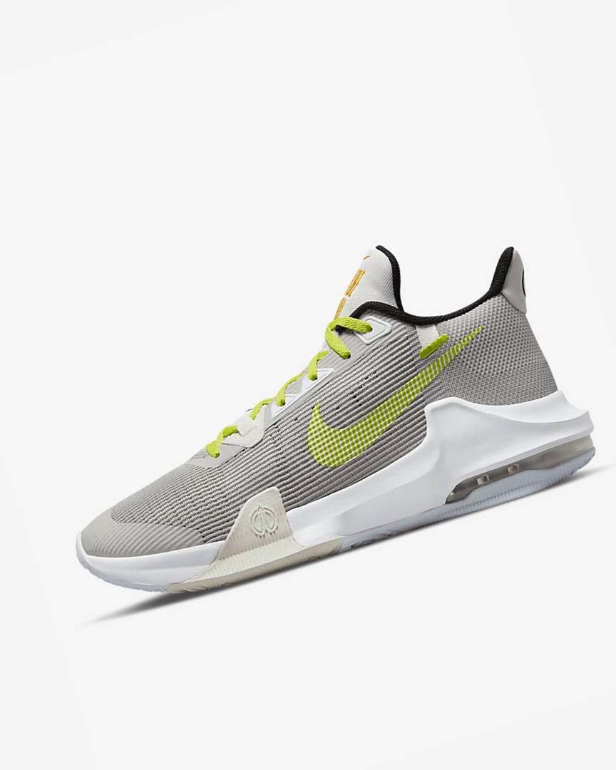 Grey / Green Men\'s Nike Air Max Impact 3 Basketball Shoes | UK2911