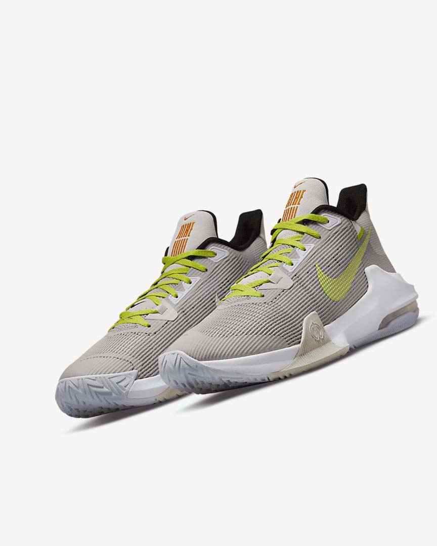 Grey / Green Women's Nike Air Max Impact 3 Basketball Shoes | UK2624