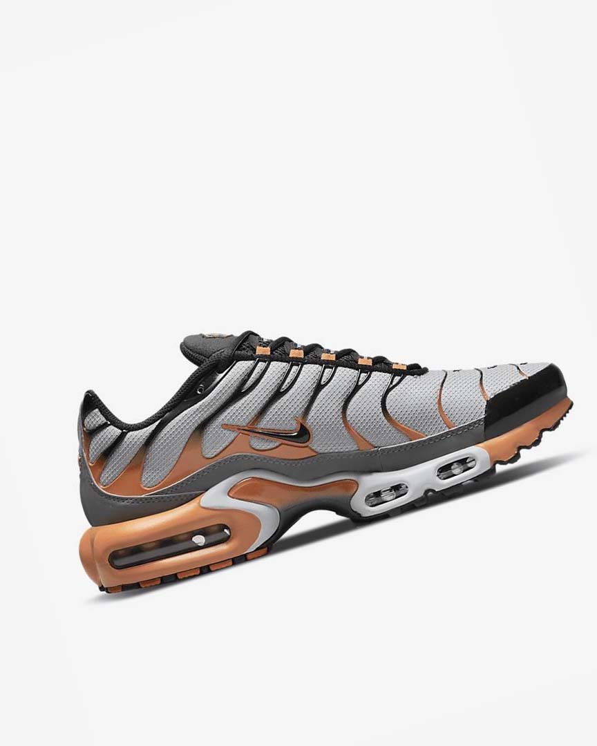 Grey / Grey / Deep Yellow / Black Men's Nike Air Max Plus Sneakers | UK2379