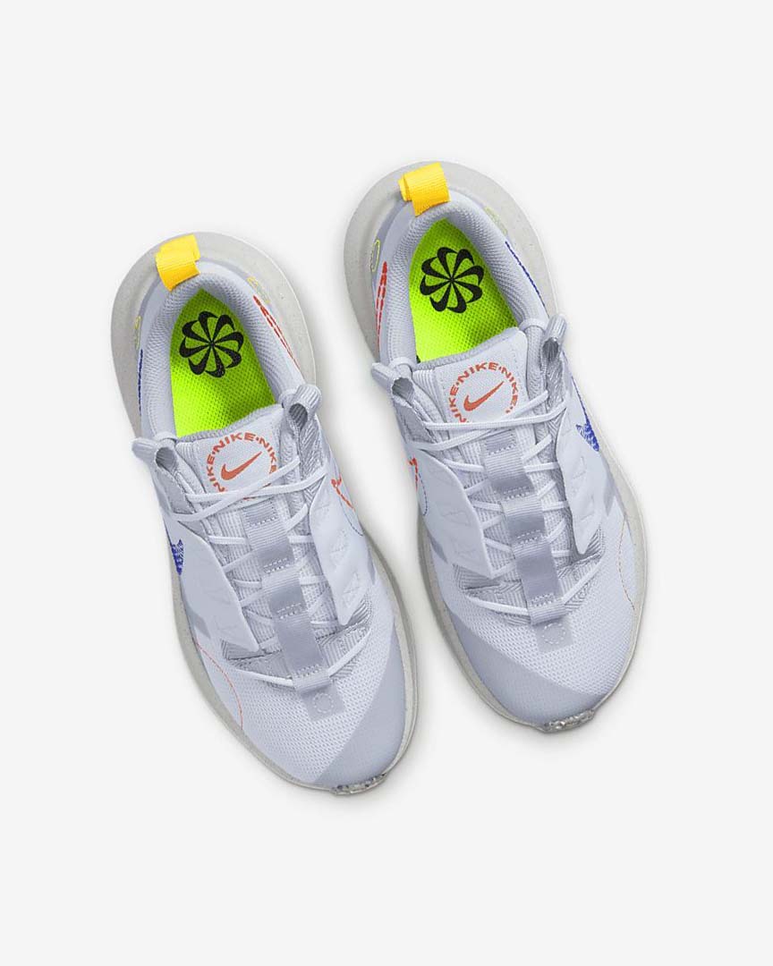 Grey / Grey / Orange / Royal Boys' Nike Crater Impact Sneakers | UK5606