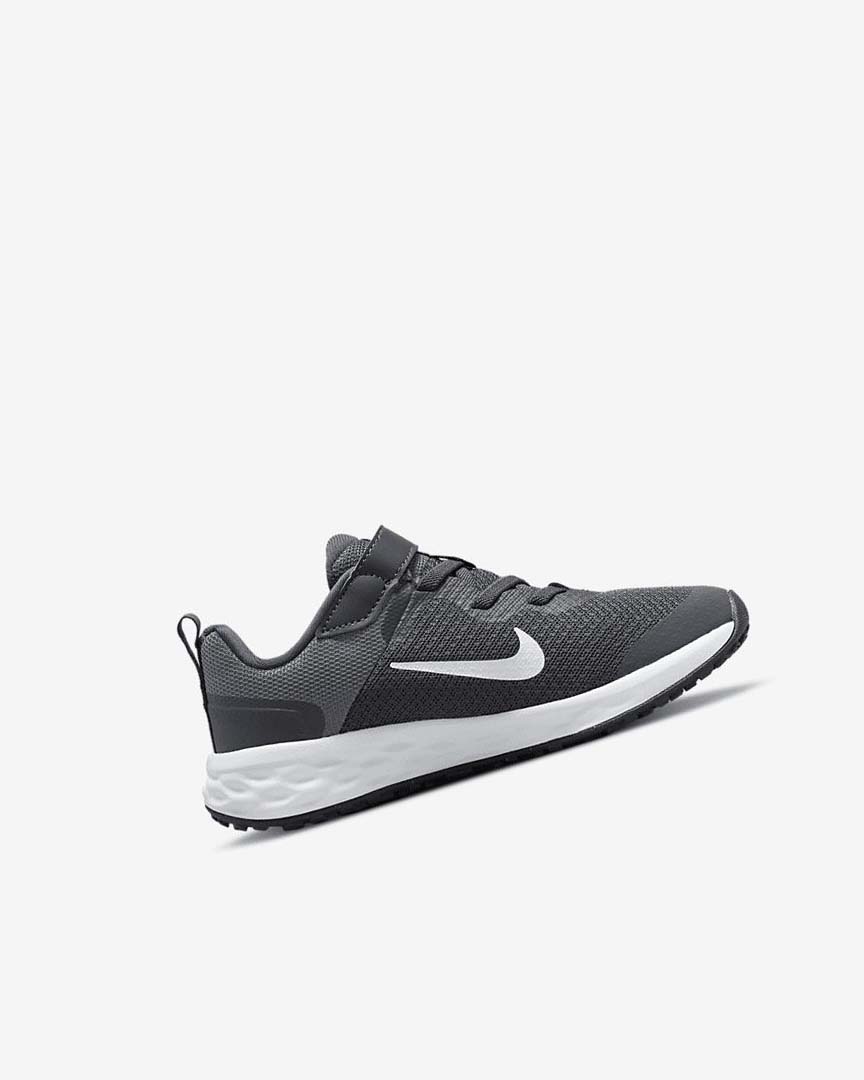 Grey / Grey / White Boys' Nike Revolution 6 Running Shoes | UK1212