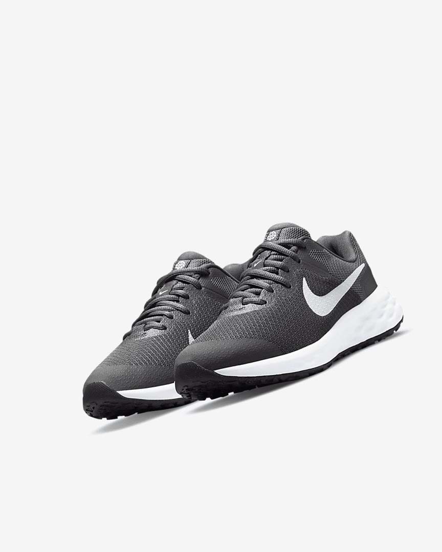 Grey / Grey / White Boys' Nike Revolution 6 Running Shoes | UK5447