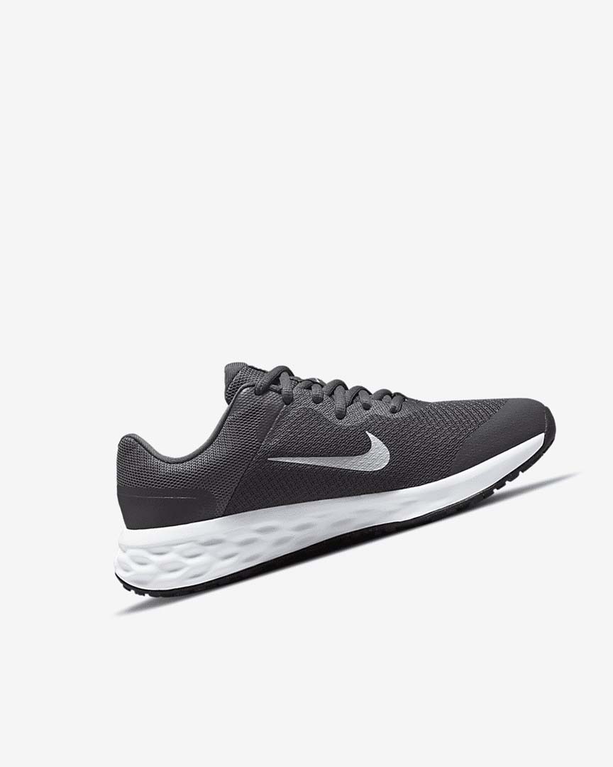 Grey / Grey / White Girls' Nike Revolution 6 Running Shoes | UK2521