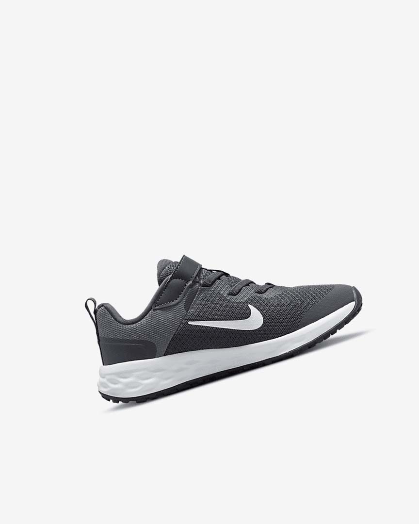 Grey / Grey / White Girls' Nike Revolution 6 Running Shoes | UK4892