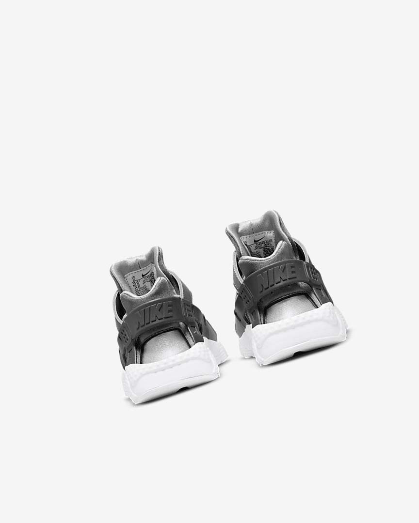 Grey / Grey / White / Grey Boys' Nike Huarache Run Shoes | UK5401