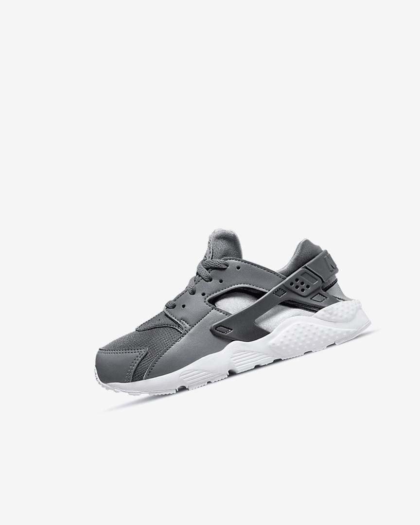 Grey / Grey / White / Grey Boys\' Nike Huarache Run Shoes | UK5401