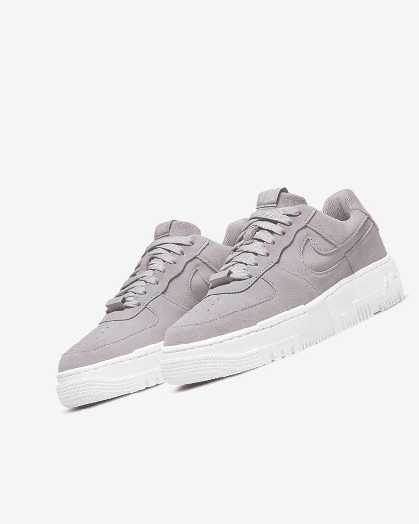 Grey / Grey / White / Grey Women's Nike Air Force 1 Pixel Sneakers | UK2566