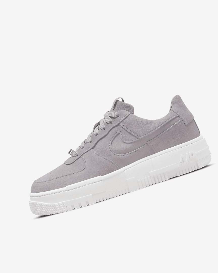 Grey / Grey / White / Grey Women\'s Nike Air Force 1 Pixel Sneakers | UK2566