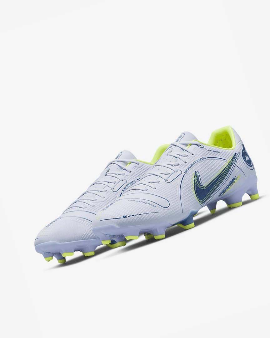 Grey / Light Blue / Blue / Blue Men's Nike Mercurial Vapor 14 Academy MG Football Boots | UK4661