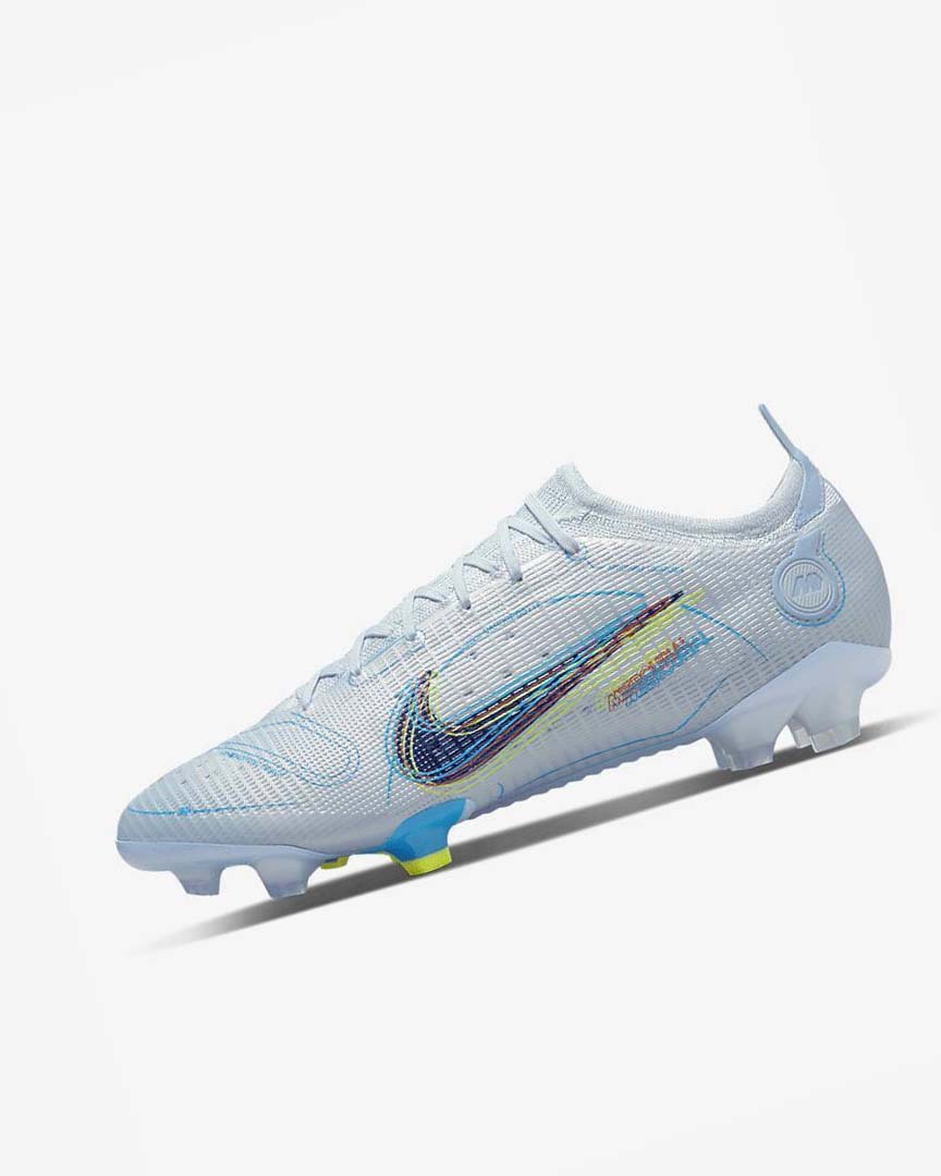 Grey / Light Blue / Blue / Blue Men\'s Nike Mercurial Vapor 14 Elite FG Football Boots | UK5272