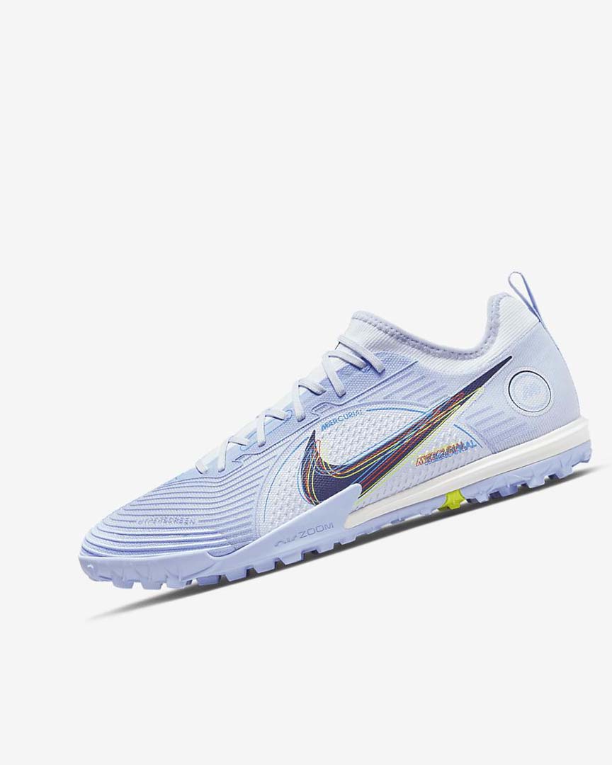 Grey / Light Blue / Blue / Blue Women\'s Nike Mercurial Air Zoom Vapor 14 Pro TF Football Shoes | UK2866