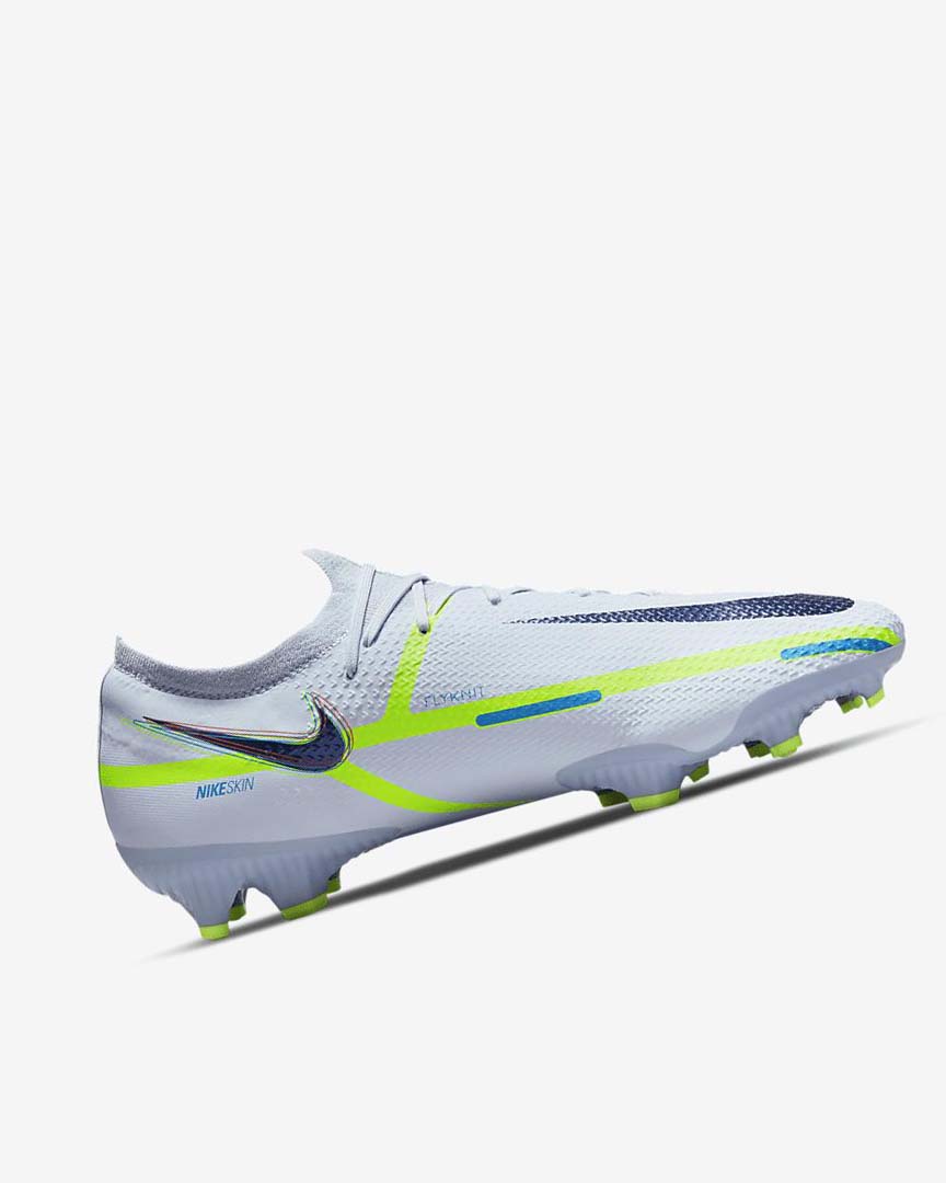 Grey / Light Blue / Blue Women's Nike Phantom GT2 Pro FG Football Boots | UK5173