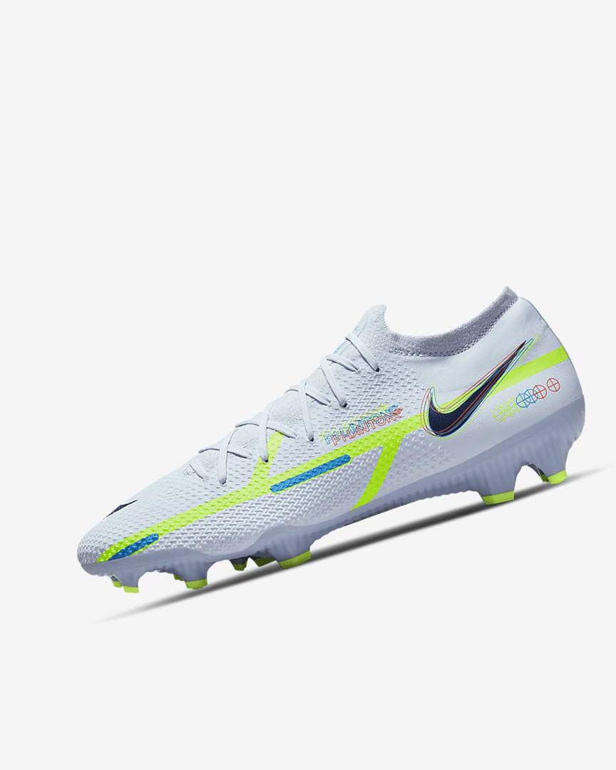 Grey / Light Blue / Blue Women\'s Nike Phantom GT2 Pro FG Football Boots | UK5173