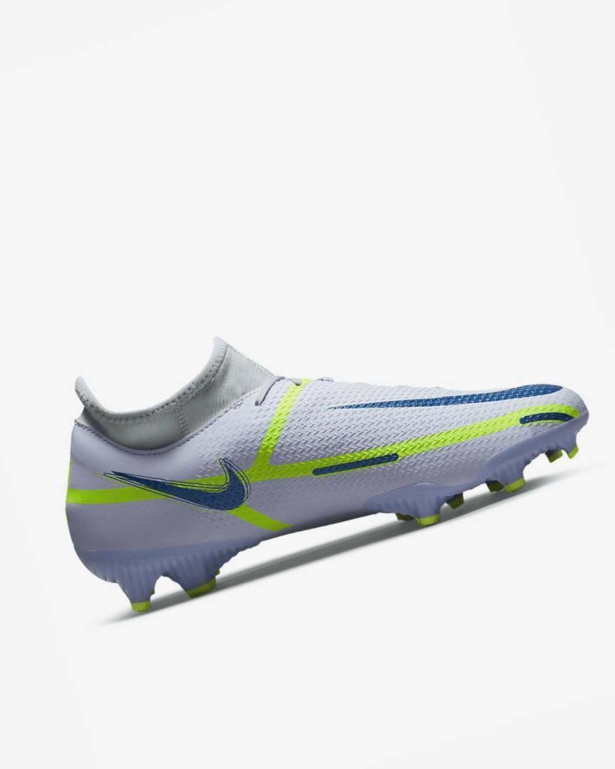 Grey / Light Blue / Dark Blue Men's Nike Phantom GT2 Academy Dynamic Fit MG Football Boots | UK1117