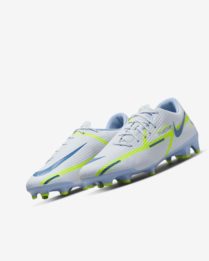 Grey / Light Blue / Dark Blue Women's Nike Phantom GT2 Academy MG Football Boots | UK2955