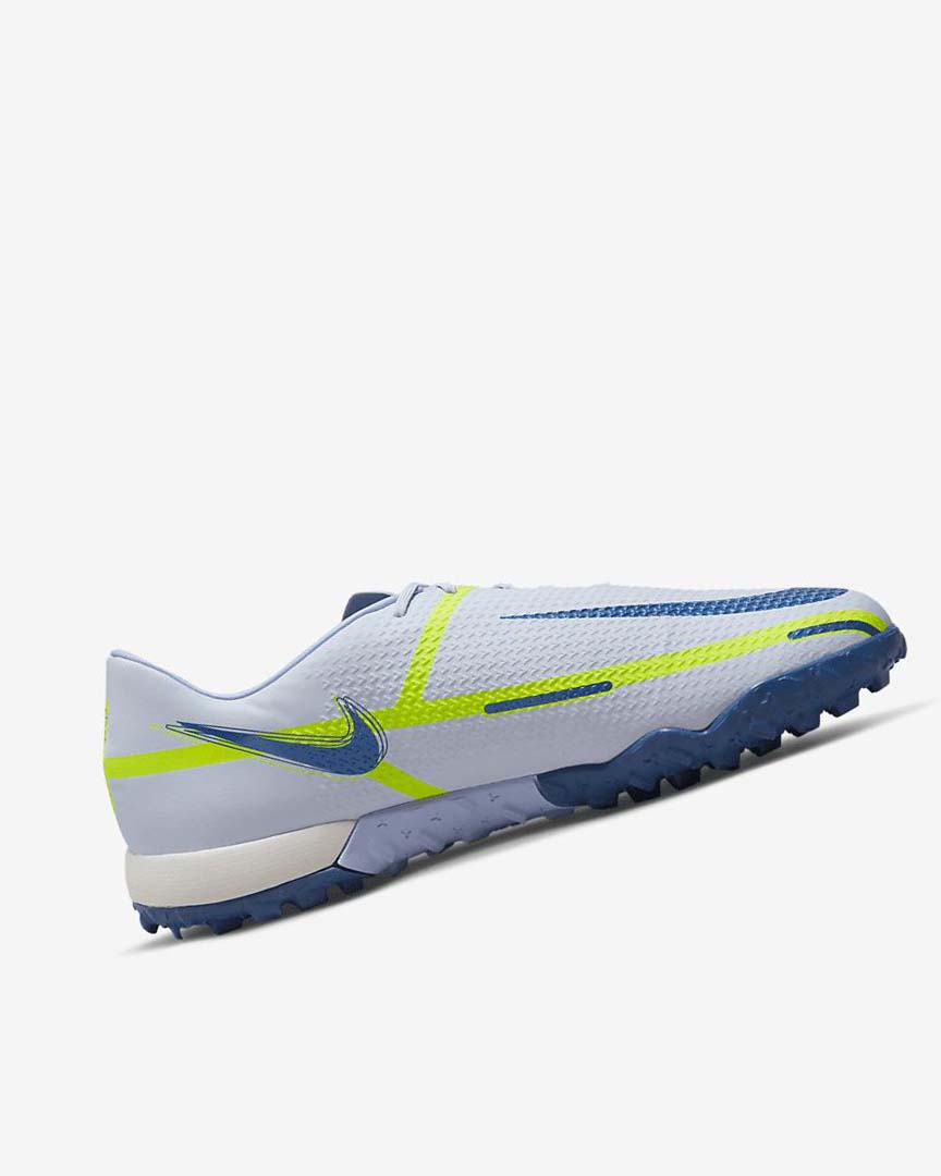 Grey / Light Blue / Dark Blue Women's Nike Phantom GT2 Academy TF Football Shoes | UK4617