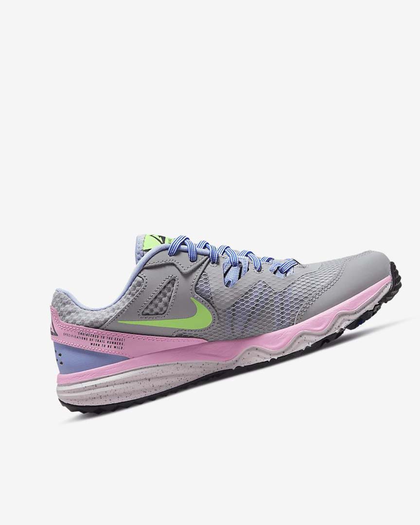 Grey / Light Blue / Pink / Green Women's Nike Juniper Trail Trail Running Shoes | UK4646