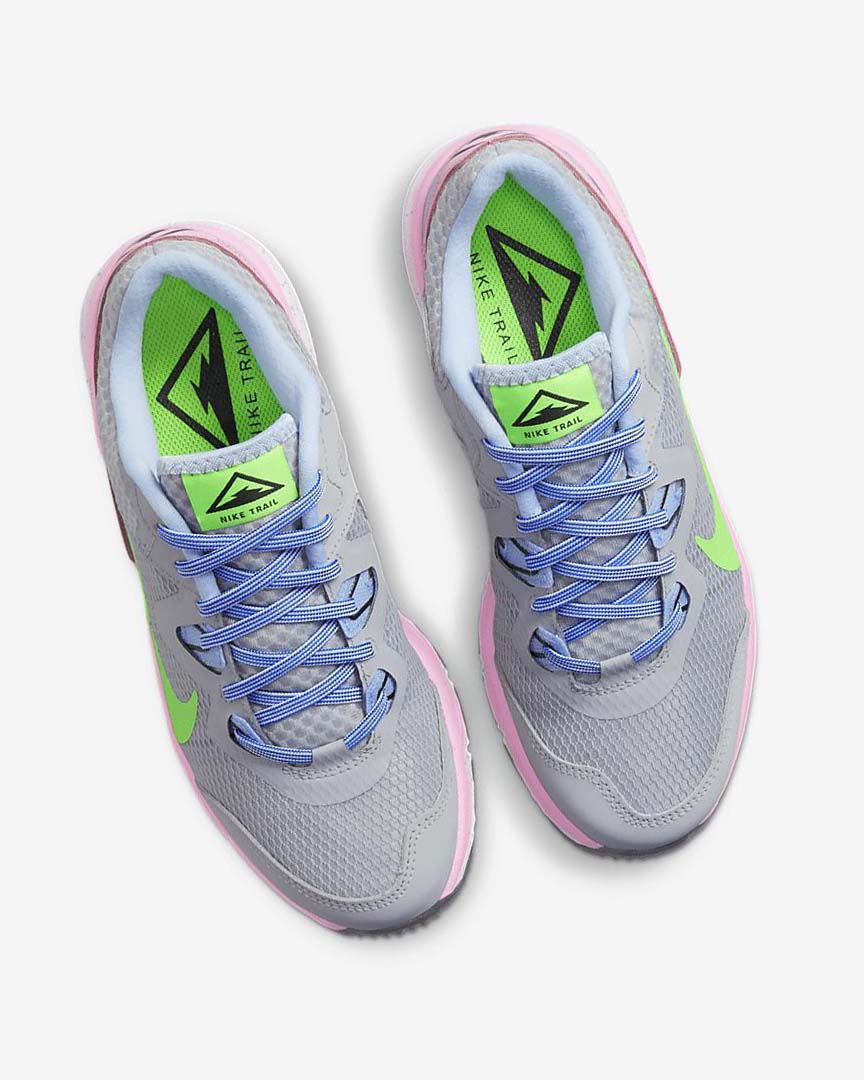 Grey / Light Blue / Pink / Green Women's Nike Juniper Trail Trail Running Shoes | UK4646