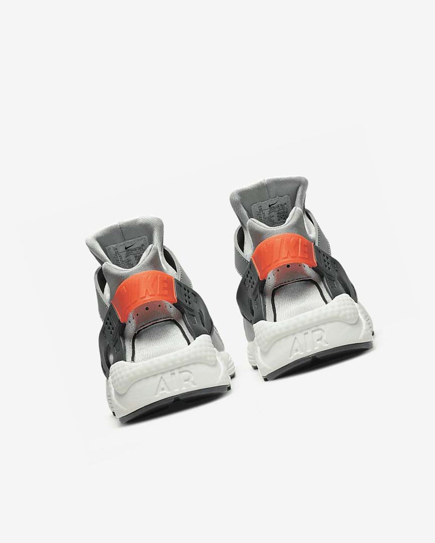 Grey / Light Grey / Orange Men's Nike Air Huarache Sneakers | UK5483