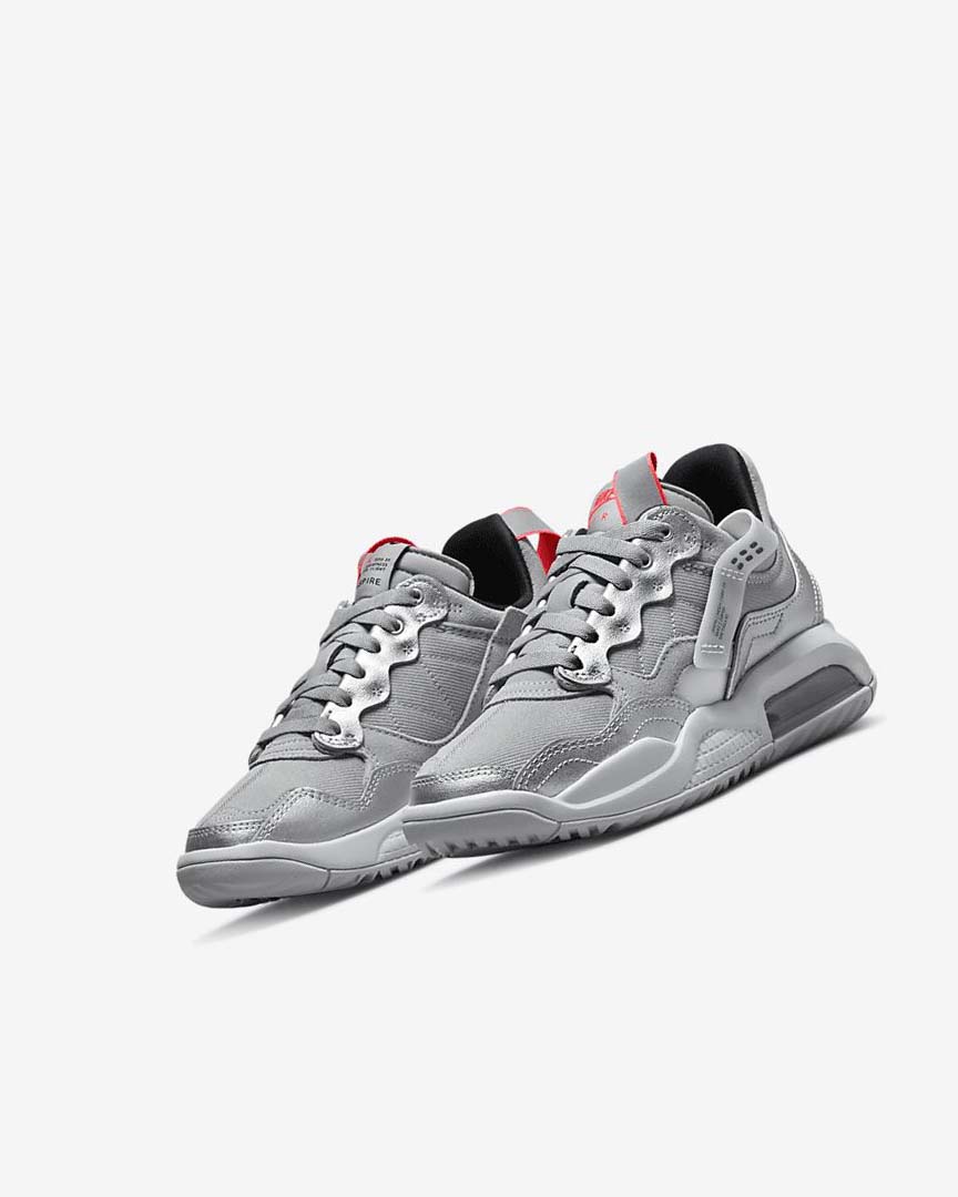 Grey / Metal Silver / Platinum / Black Boys' Nike Jordan MA2 Basketball Shoes | UK2257