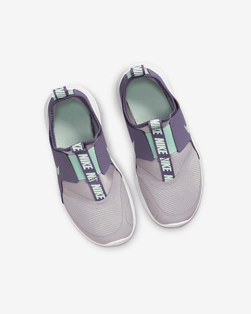 Grey / Purple / Mint Boys' Nike Flex Runner Shoes | UK3250