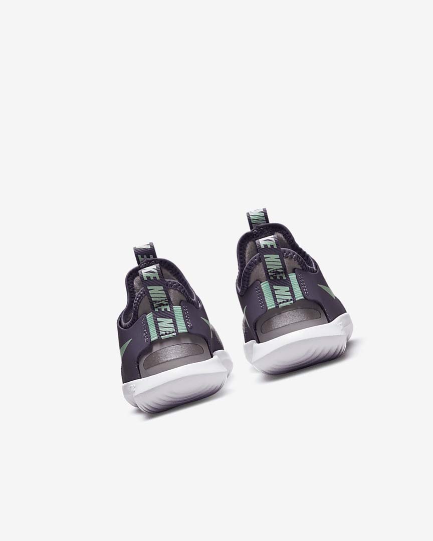 Grey / Purple / Mint Girls' Nike Flex Runner Shoes | UK1172