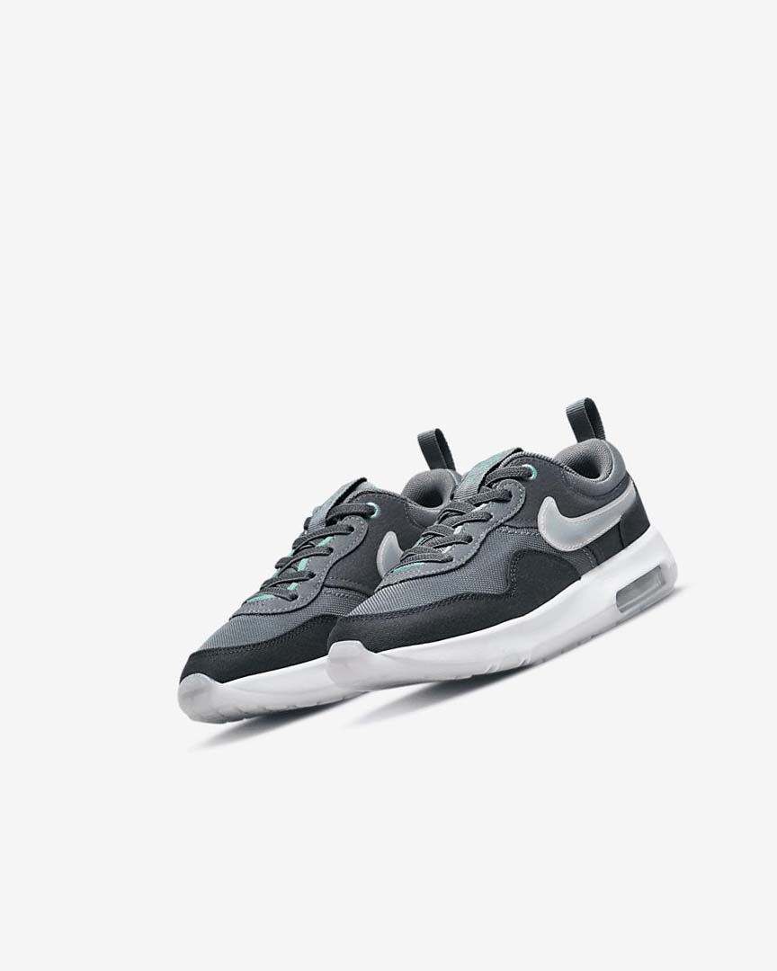 Grey / Turquoise / Dark Grey / Black Boys' Nike Air Max Motif Shoes | UK1126