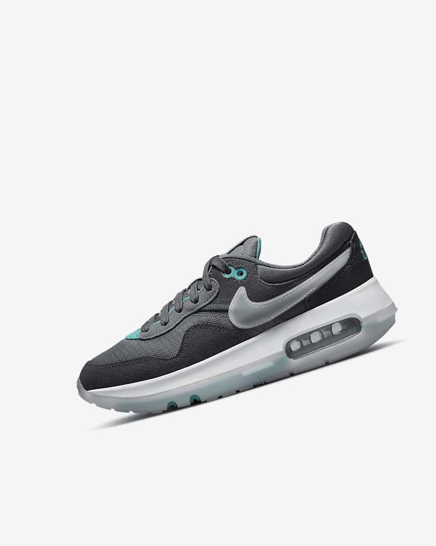 Grey / Turquoise / Dark Grey / Black Boys\' Nike Air Max Motif Shoes | UK5394