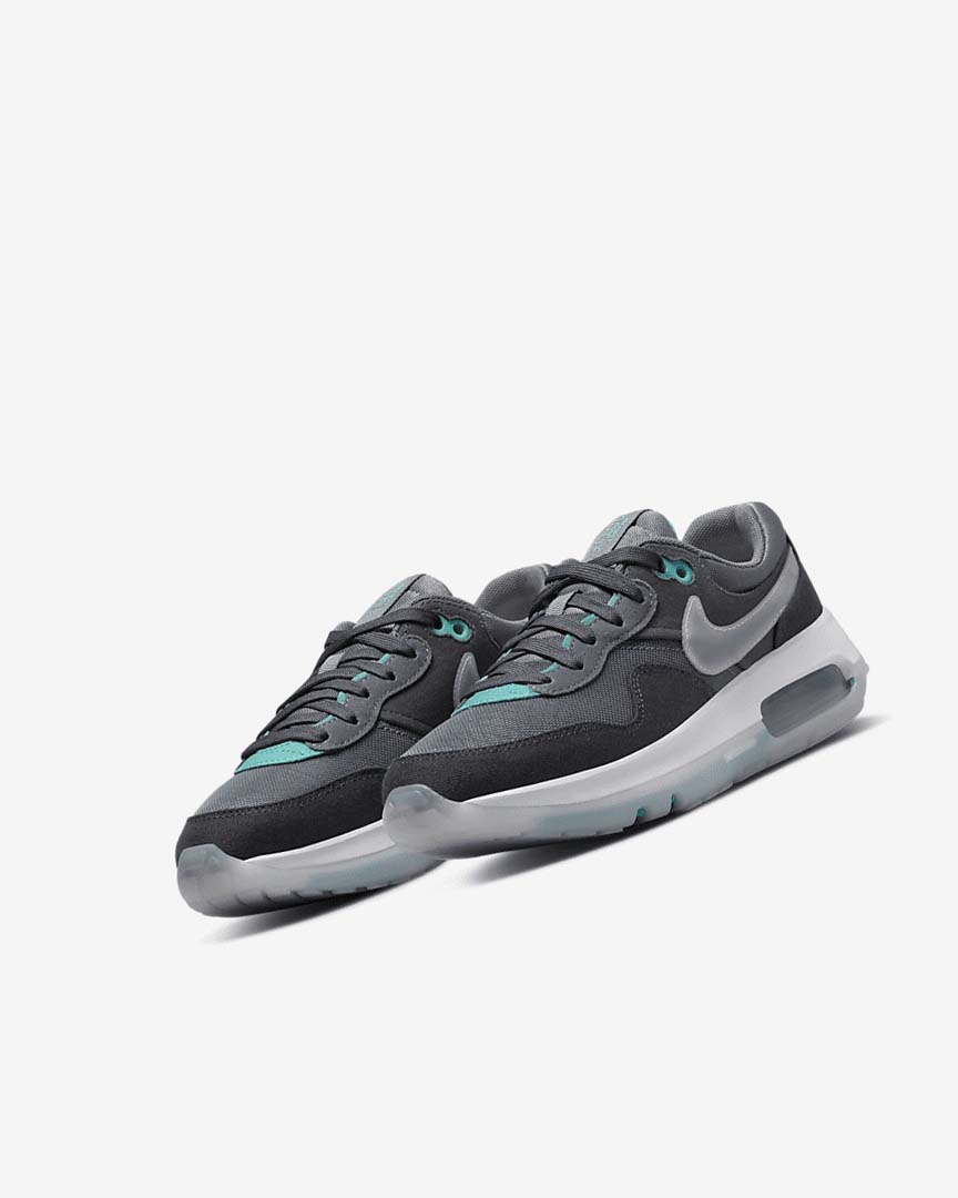 Grey / Turquoise / Dark Grey / Black Girls' Nike Air Max Motif Shoes | UK2388