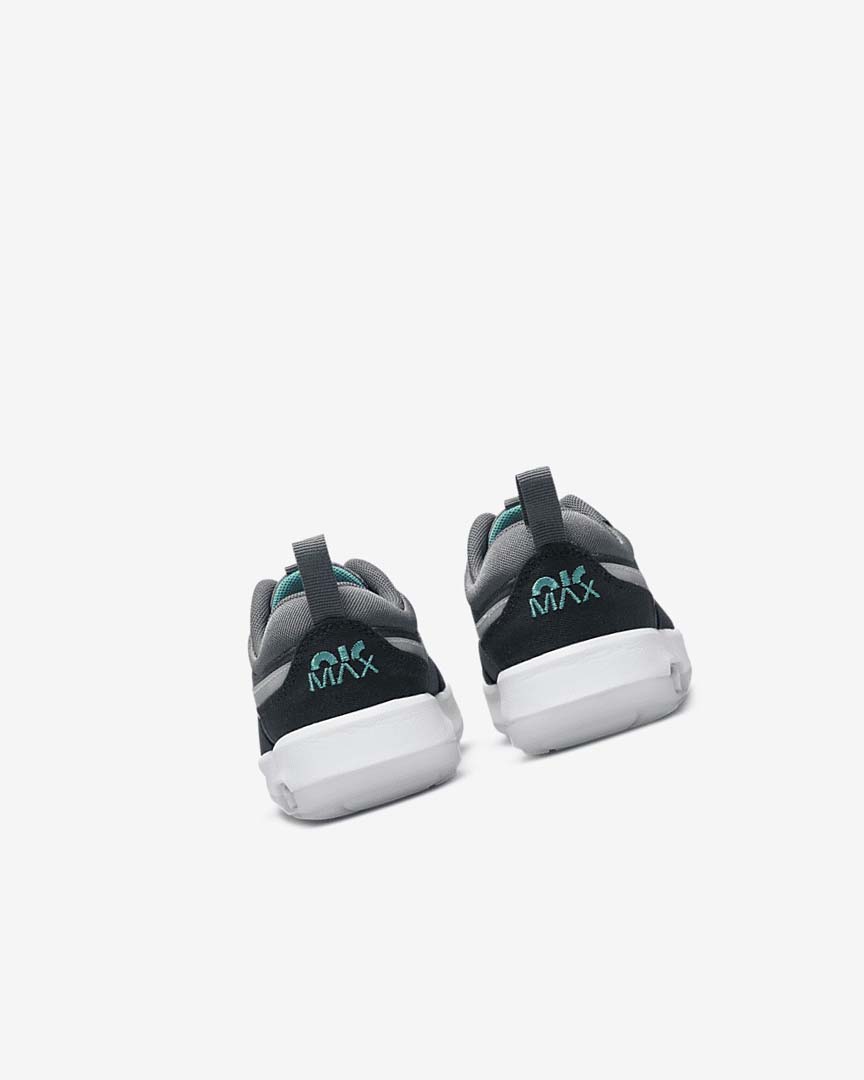 Grey / Turquoise / Dark Grey / Black Girls' Nike Air Max Motif Shoes | UK3087