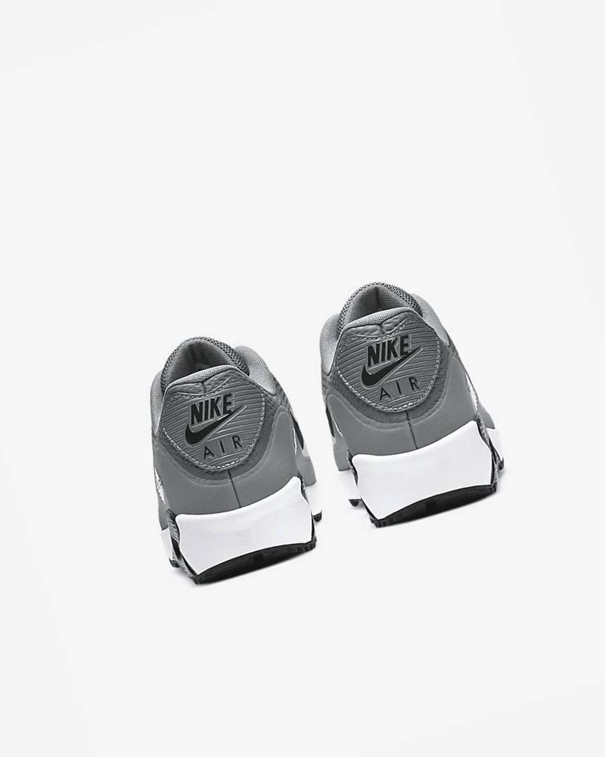 Grey / White / Black Men's Nike Air Max 90 G Golf Shoes | UK2296