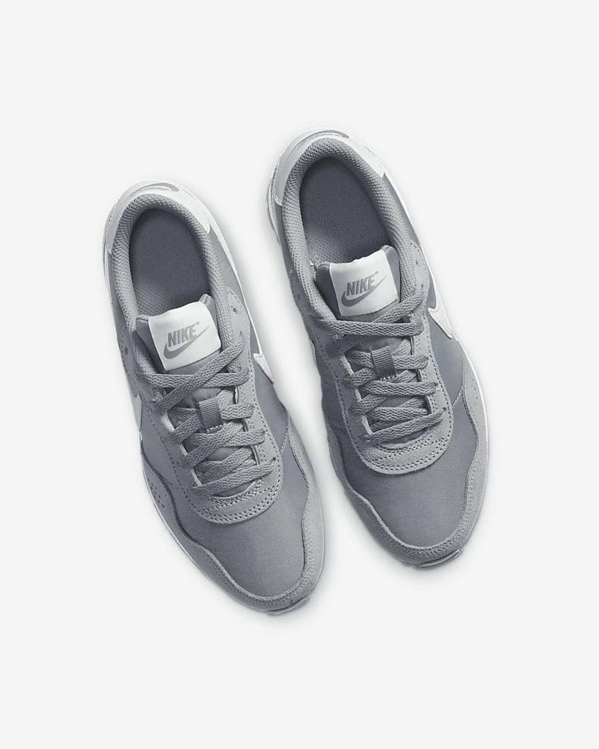 Grey / White Girls' Nike MD Valiant Shoes | UK2810