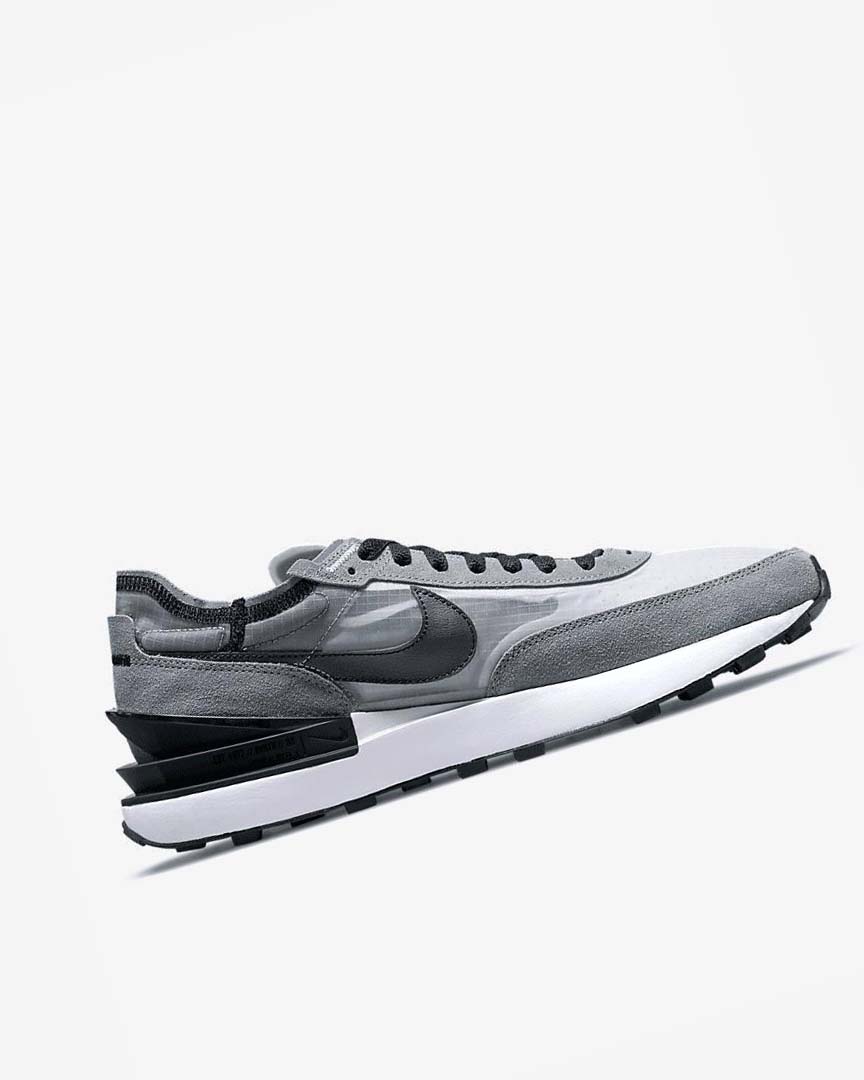 Grey / White / Grey / Black Men's Nike Waffle One SE Sneakers | UK1135