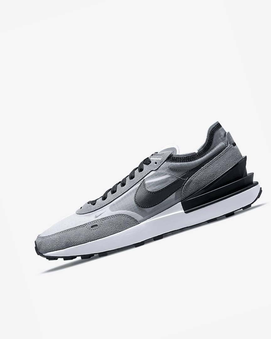 Grey / White / Grey / Black Men\'s Nike Waffle One SE Sneakers | UK1135