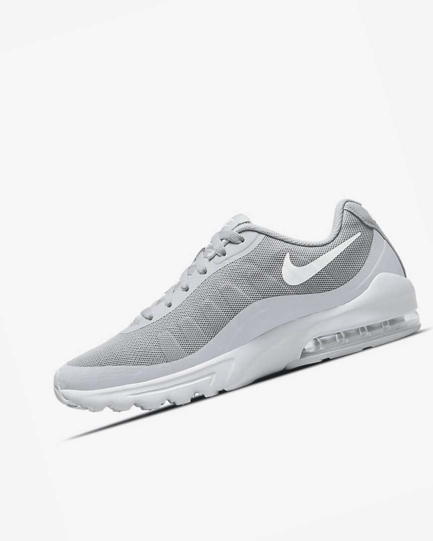 Grey / White Men\'s Nike Air Max Invigor Casual Shoes | UK4505