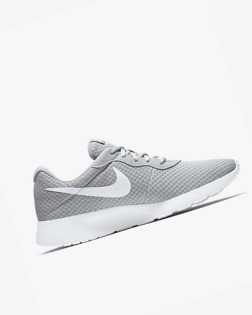 Grey / White Men's Nike Tanjun Sneakers | UK5507