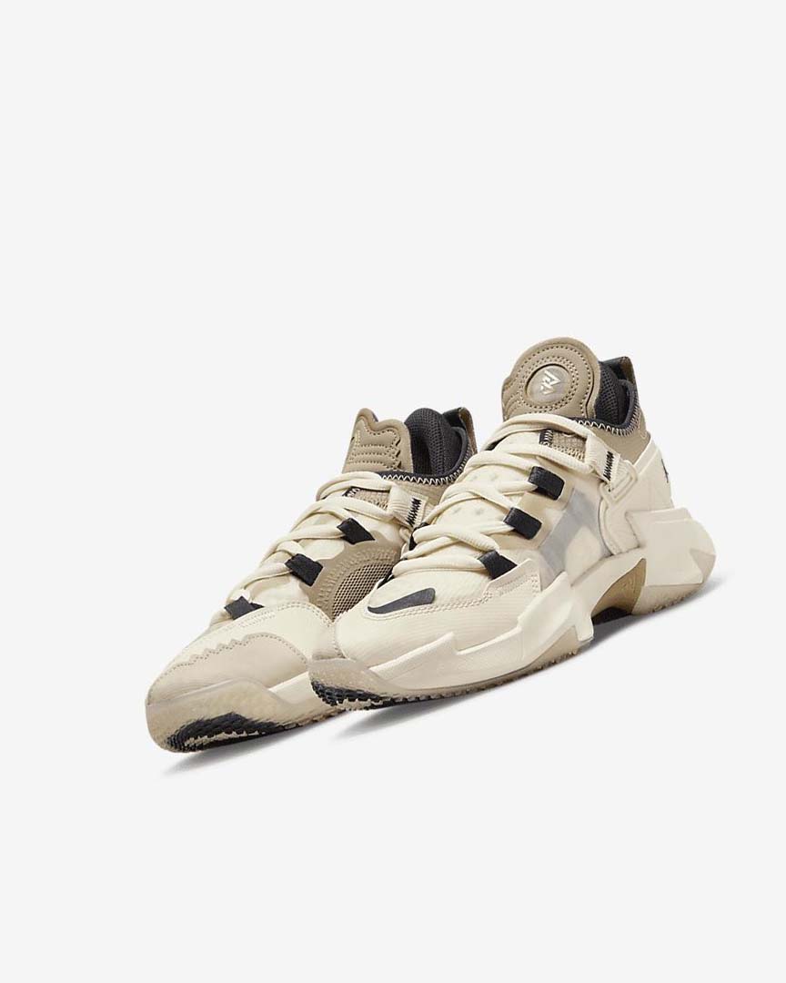 Khaki / Black Boys' Nike Jordan 'Why Not?' Zer0.5 Basketball Shoes | UK4510